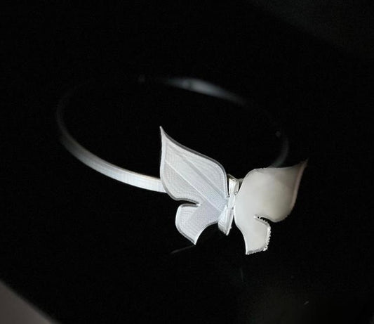 Einweg Aschekapsel Ring Gen I zum Senken mit Schmetterling Silber